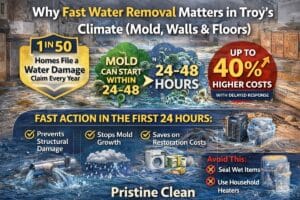 Why Rapid Water Extraction is Critical in Troy's Climate (Mold, Building Structure & Floor Systems)